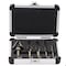 Florida Tools 5 PC HSS Cobalt Step Drill Bit Set with Aluminum Case  1/8-1-3/8 FT-5PCCBLTSTP - alternate 1